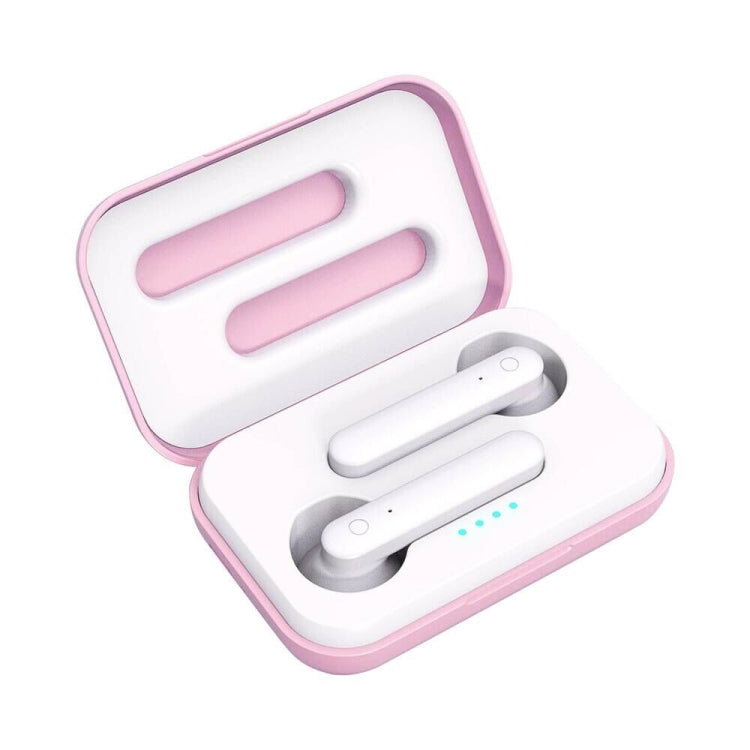X26 TWS Bluetooth 5.0 Wireless Touch Bluetooth Earphone with Magnetic Attraction Charging Box, Support Voice Assistant & Call, Pink, Blue, White