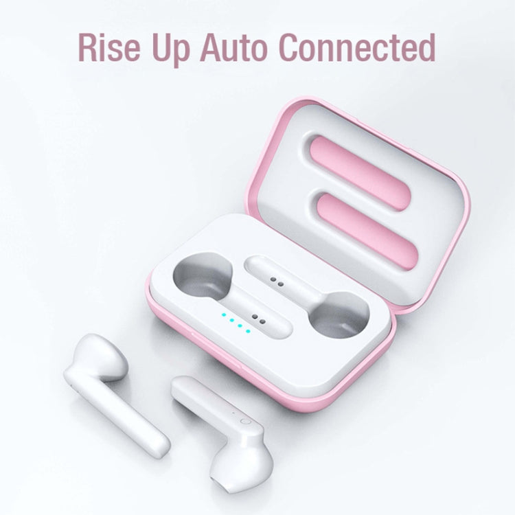 X26 TWS Bluetooth 5.0 Wireless Touch Bluetooth Earphone with Magnetic Attraction Charging Box, Support Voice Assistant & Call, Pink, Blue, White