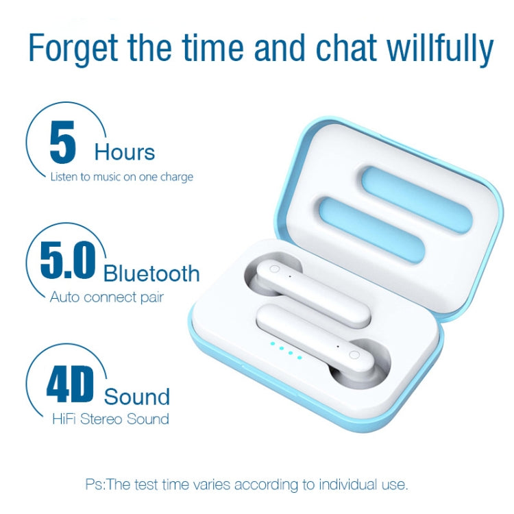 X26 TWS Bluetooth 5.0 Wireless Touch Bluetooth Earphone with Magnetic Attraction Charging Box, Support Voice Assistant & Call, Pink, Blue, White