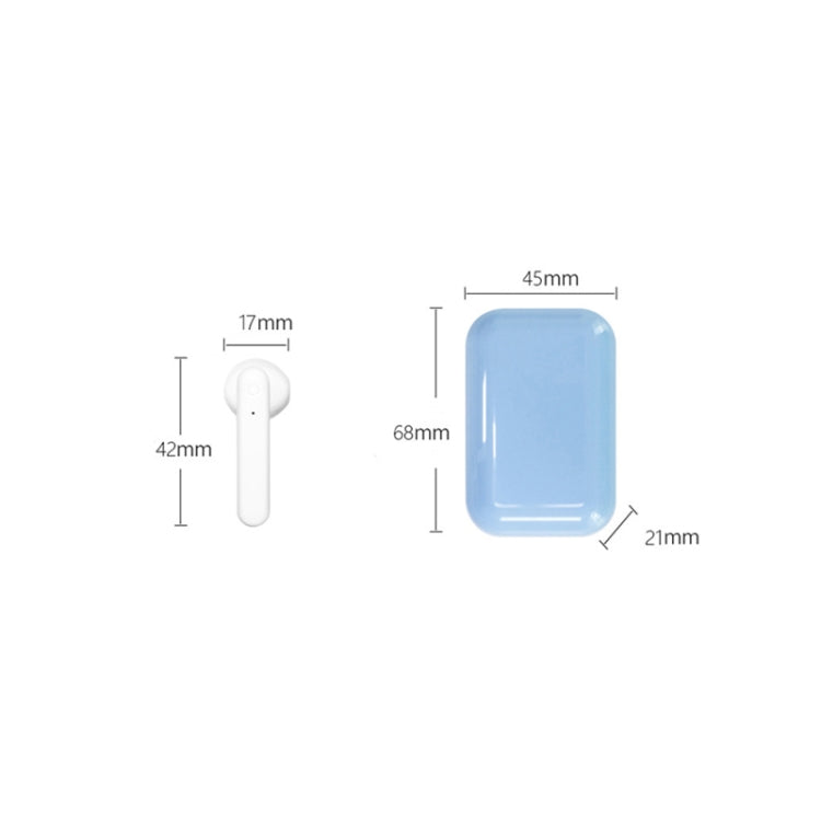 X26 TWS Bluetooth 5.0 Wireless Touch Bluetooth Earphone with Magnetic Attraction Charging Box, Support Voice Assistant & Call, Pink, Blue, White