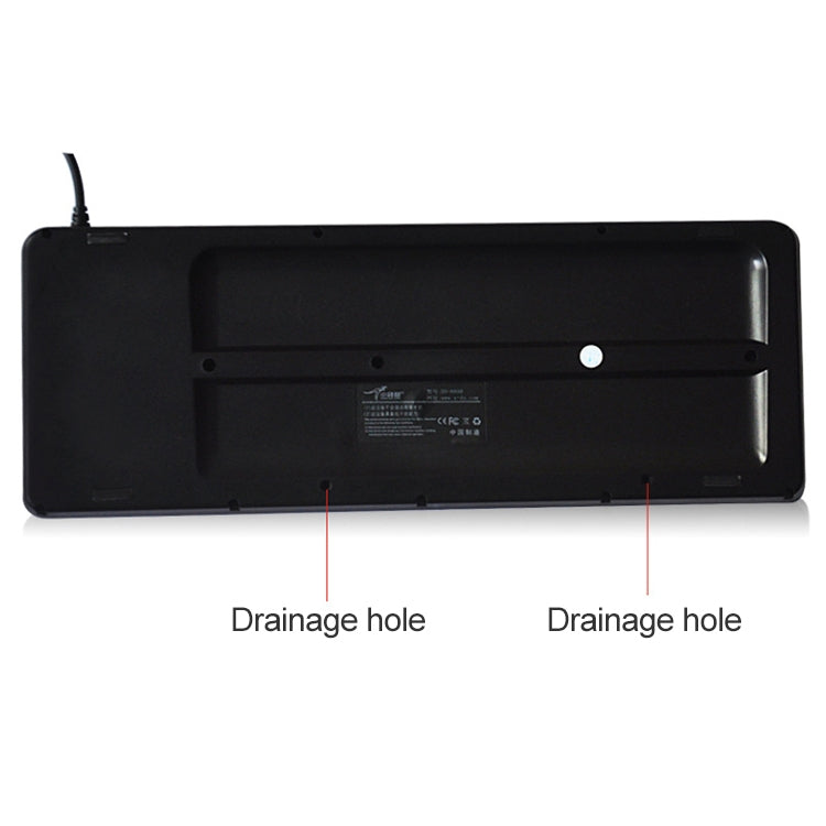 DS-8900 USB Interface Prevent Water Splashing Laser Engraving Character One-piece Wired Trackball Keyboard, Length: 1.5m, DS-8900 USB