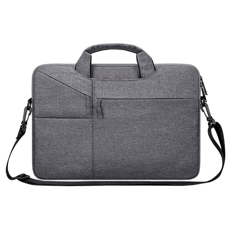 ST02S Waterproof Tear Resistance Hidden Portable Strap One-shoulder Handbag for 14.1 inch Laptops, with Suitcase Belt, ST02S 14.1 inch Pink, ST02S 14.1 inch Light Grey, ST02S 14.1 inch Navy Blue, ST02S 14.1 inch Black, ST02S 14.1 inch Dark Gray