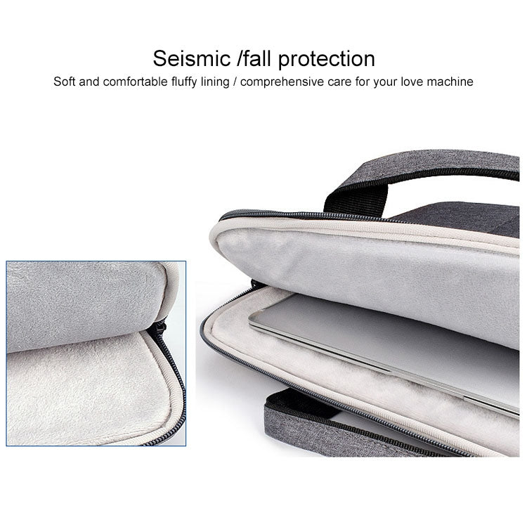 ST02S Waterproof Tear Resistance Hidden Portable Strap One-shoulder Handbag for 14.1 inch Laptops, with Suitcase Belt, ST02S 14.1 inch Pink, ST02S 14.1 inch Light Grey, ST02S 14.1 inch Navy Blue, ST02S 14.1 inch Black, ST02S 14.1 inch Dark Gray