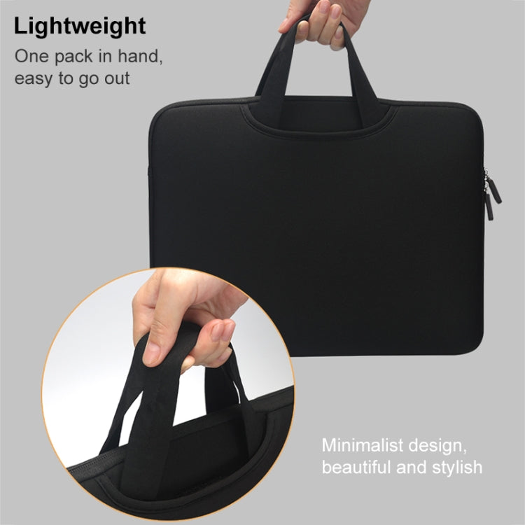 13.3 inch Portable Air Permeable Handheld Sleeve Bag for MacBook Air / Pro, Lenovo and other Laptops, Size: 34x25.5x2.5cm(Black)