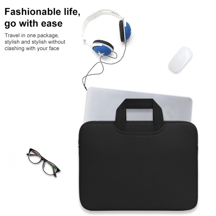 13.3 inch Portable Air Permeable Handheld Sleeve Bag for MacBook Air / Pro, Lenovo and other Laptops, Size: 34x25.5x2.5cm(Black)