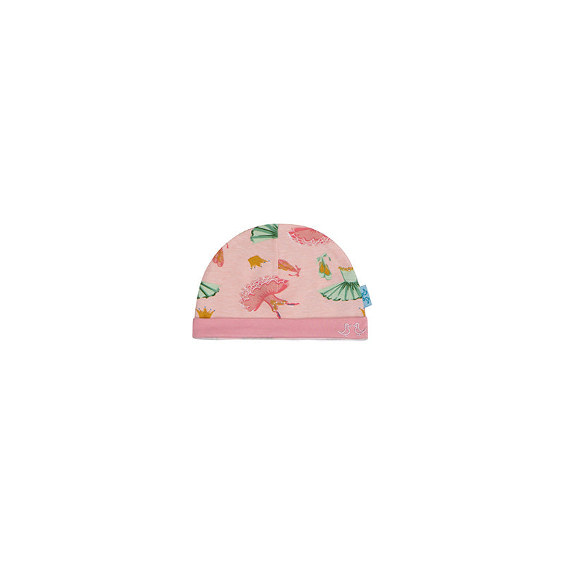 Ballet Print Baby Girls Hat Set