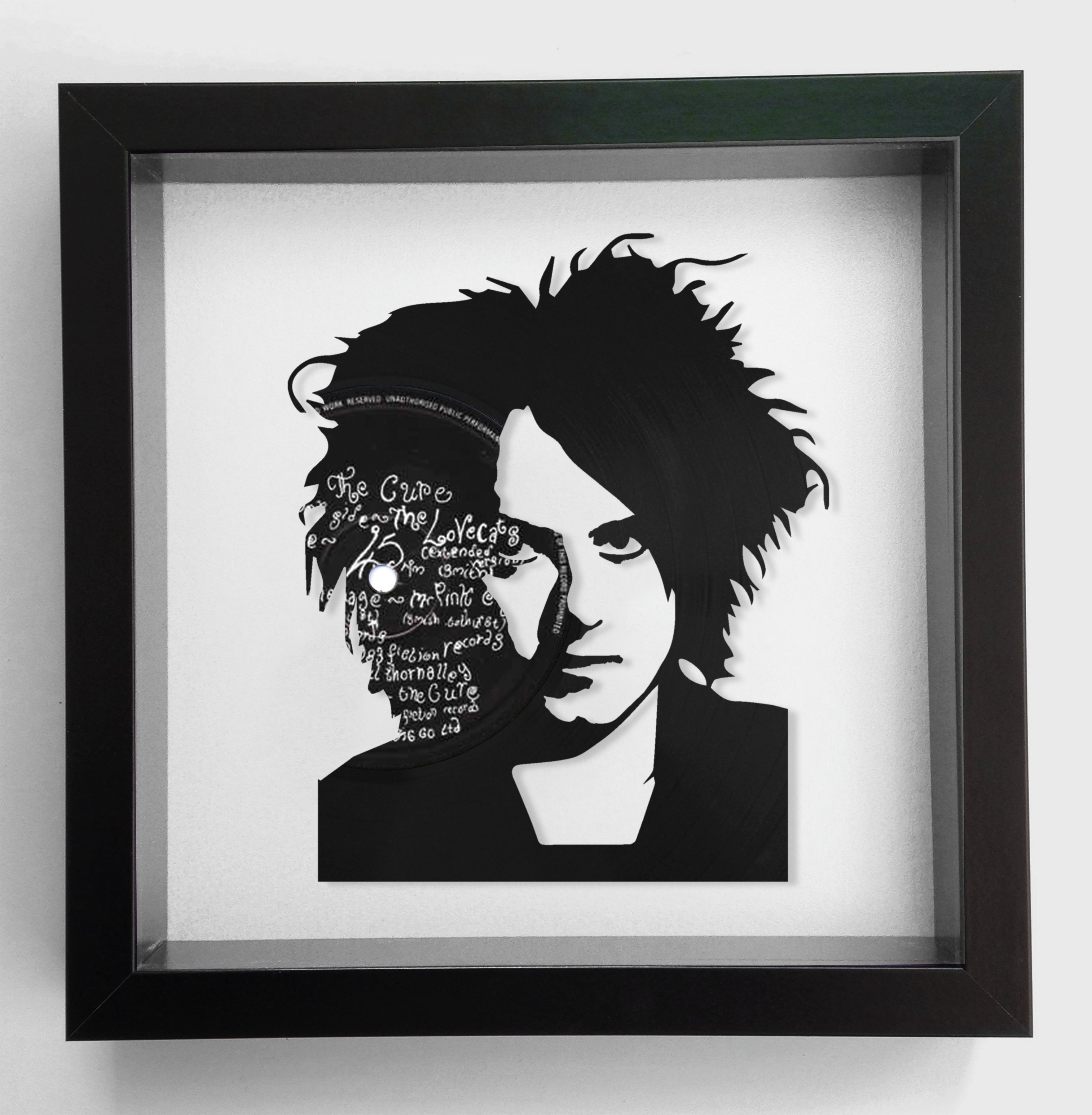Robert Smith of The Cure - In Between Days - Vinyl Record Art 1985