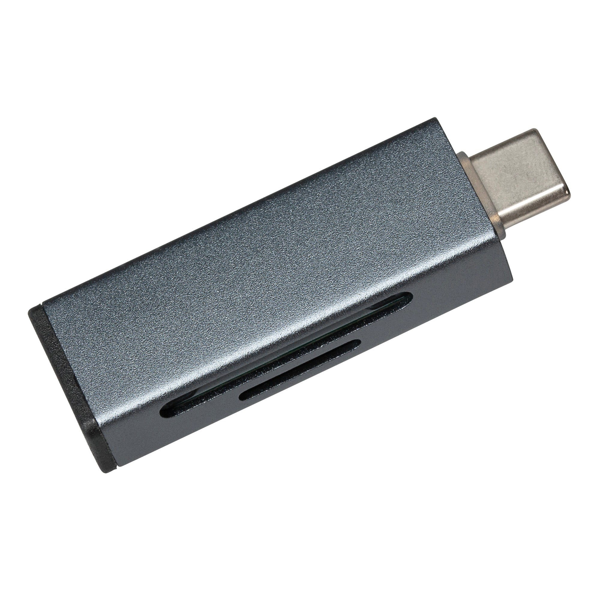 Maplin USB-C SD Card Reader for SDXC / SDHC / MicroSDXC / MicroSDHC / UHS-I