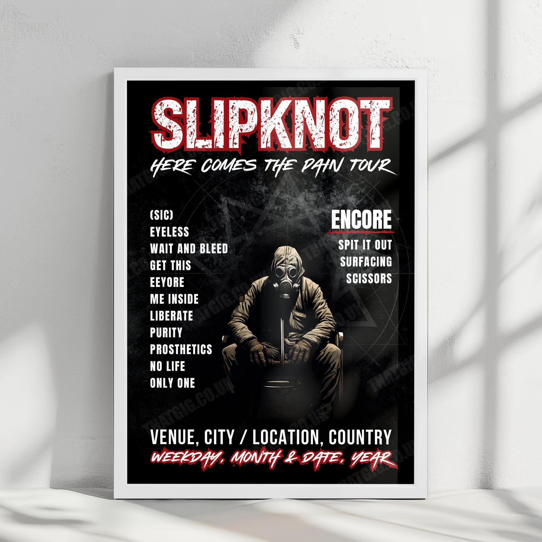 Slipknot Setlist Poster - Knotfest Iowa 2024 - September 21st, 2024