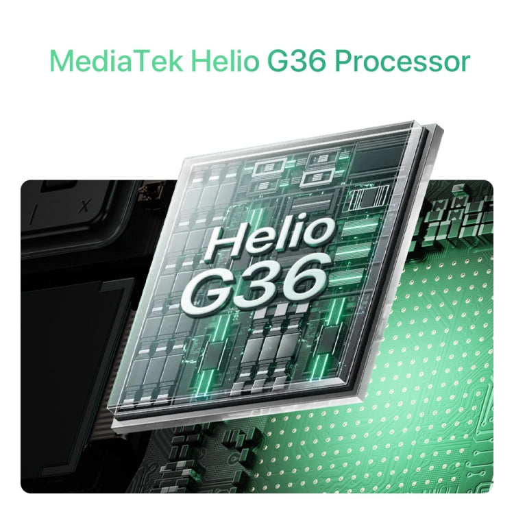 UMIDIGI G9C, 6GB+128GB, Face ID & Side Fingerprint Identification, 6.75 inch Android 14 MediaTek Helio G36 Octa Core, Network: 4G (Galaxy White)