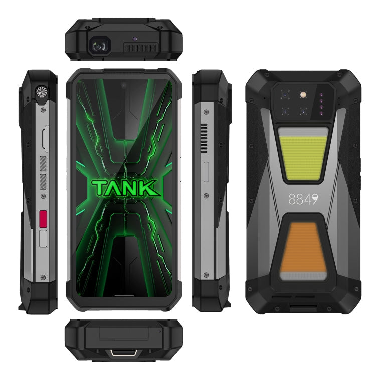 Unihertz 8849 Tank 3S Projector Rugged Phone, 12GB+256GB, 6.79 inch Android 14 Dimensity 8200 Octa Core, Network: 5G (Black)
