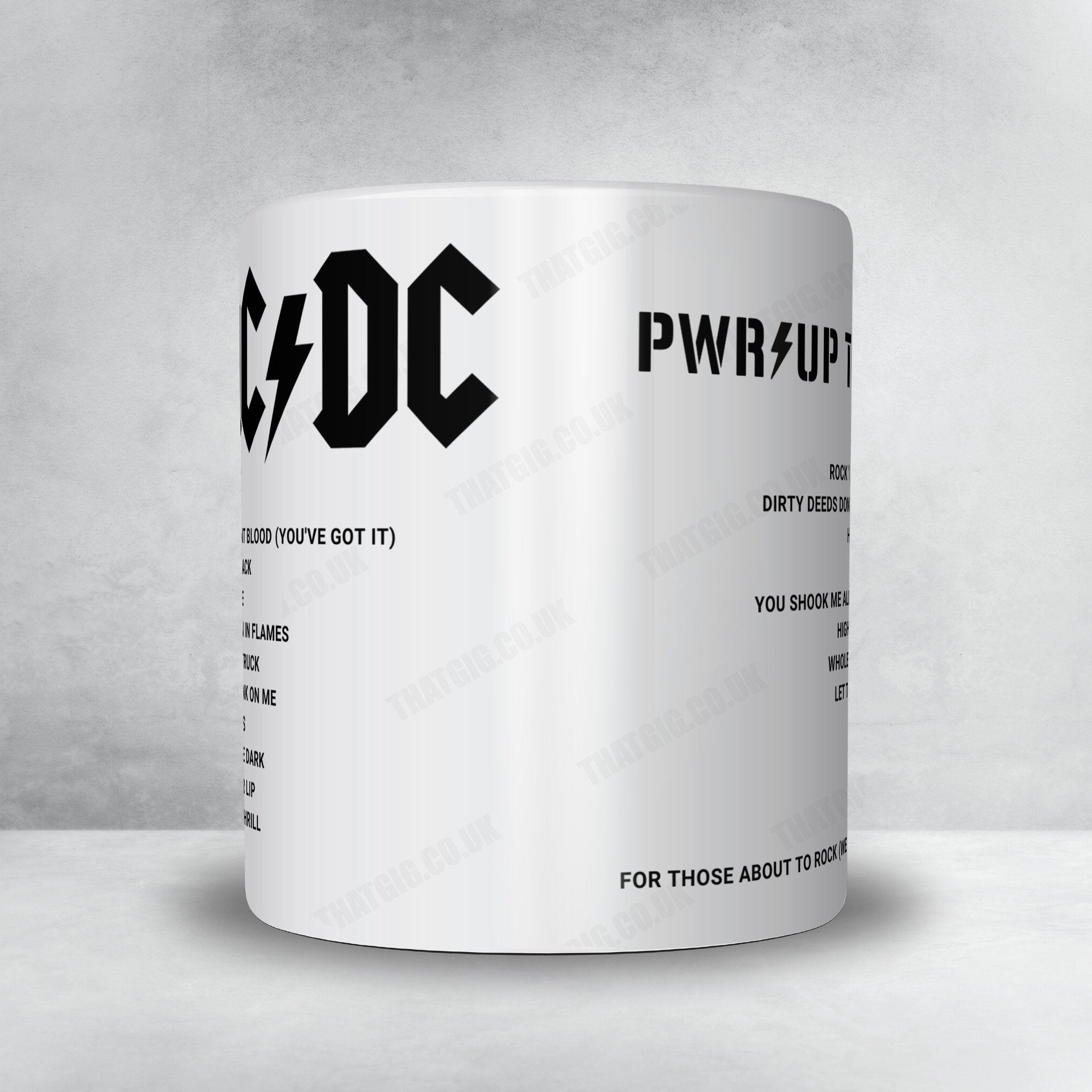 AC/DC Setlist Mug - Estadio La Cartuja de Sevilla, Seville - June 1st, 2024