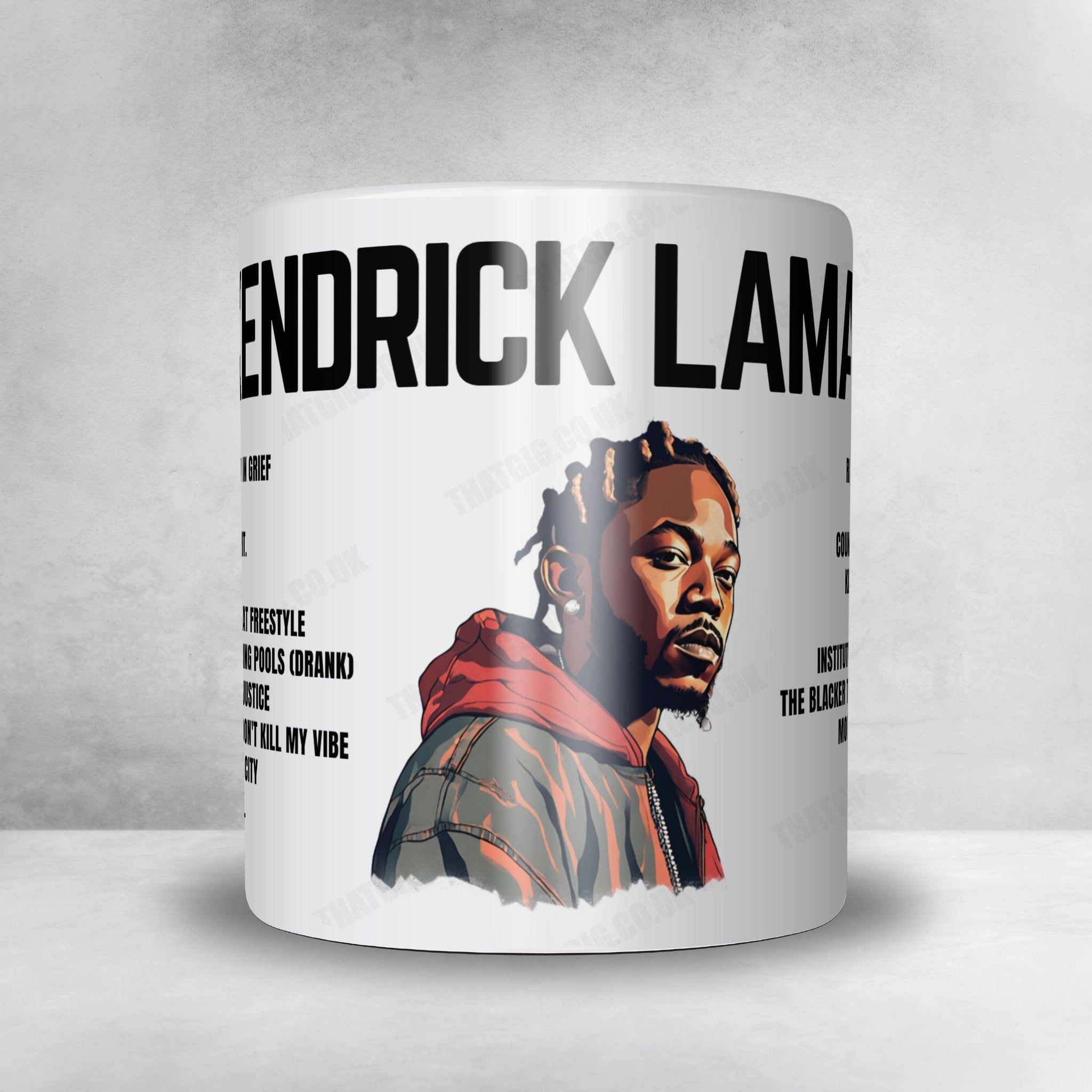 Kendrick Lamar Setlist Mug - Royal Arena, Copenhagen - October 15th, 2022