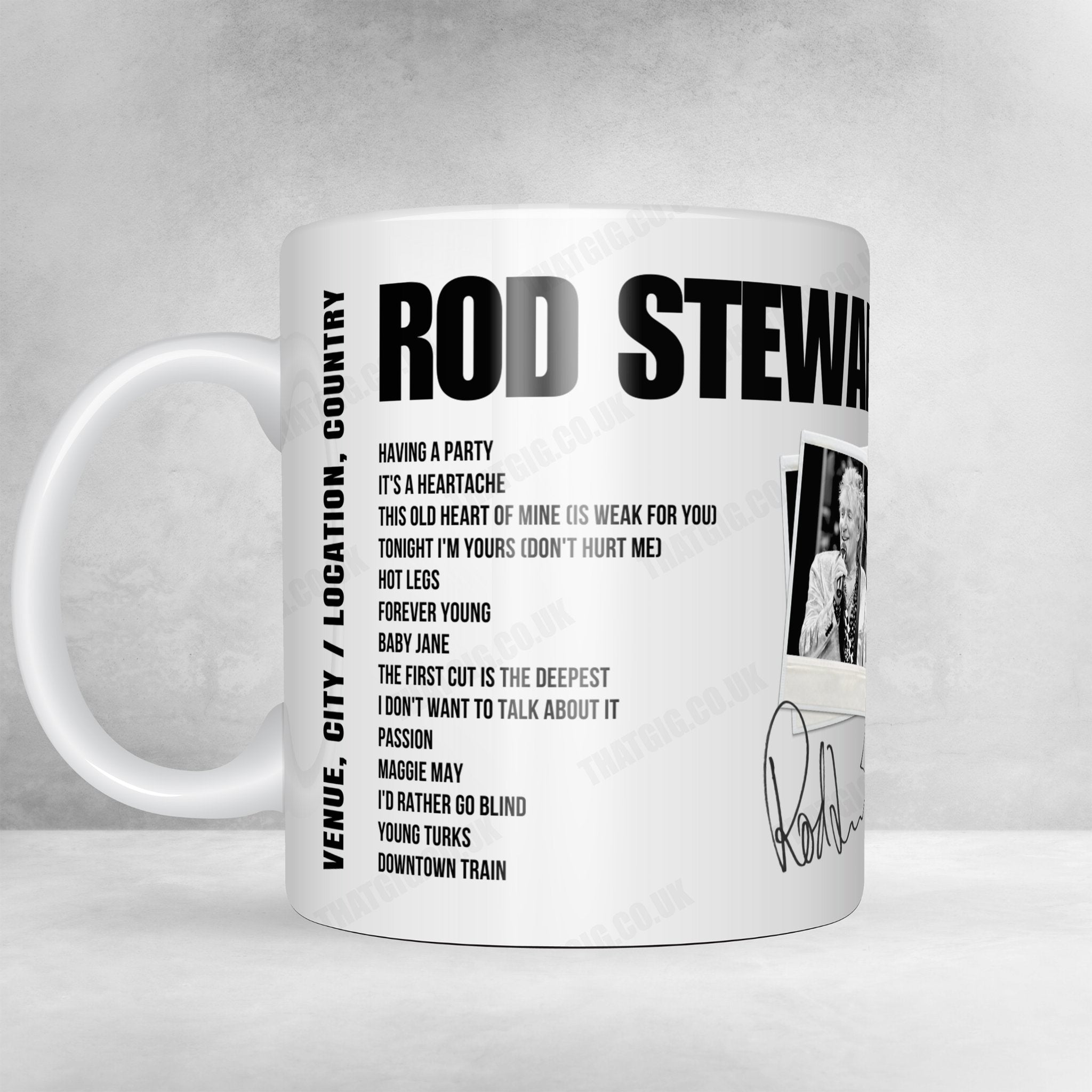 Rod Stewart Setlist Poster - The Colosseum at Caesars Palace, Las Vegas, NV, USA - July 24th, 2024