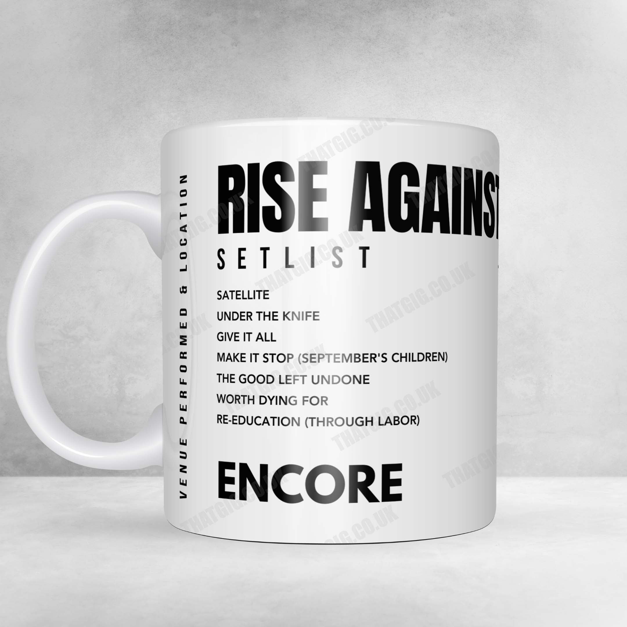 Rise Against Setlist Poster - L'Olympia Paris - February 2nd, 2025