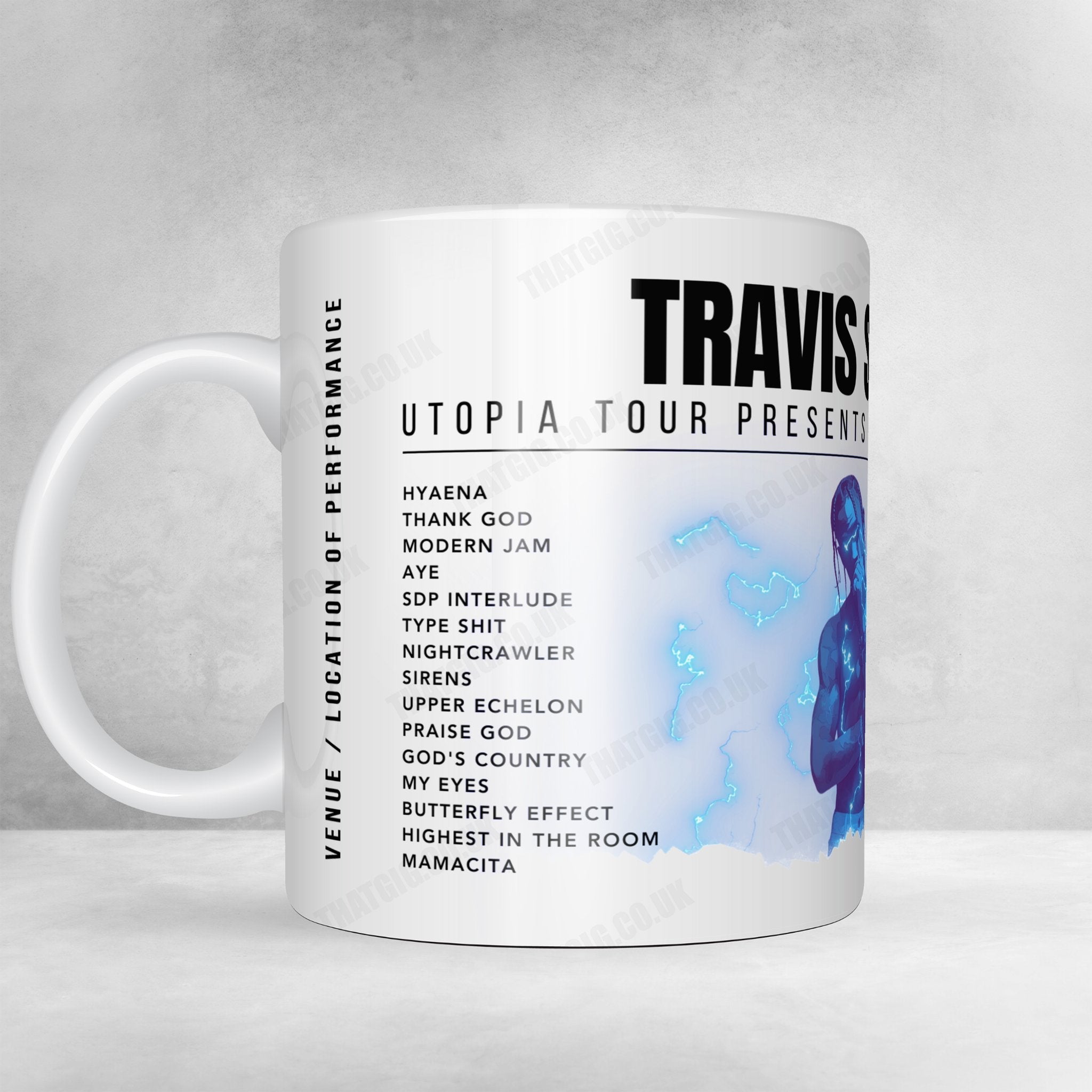 Travis Scott Setlist Poster - The O2 Arena, London - August 6th, 2022