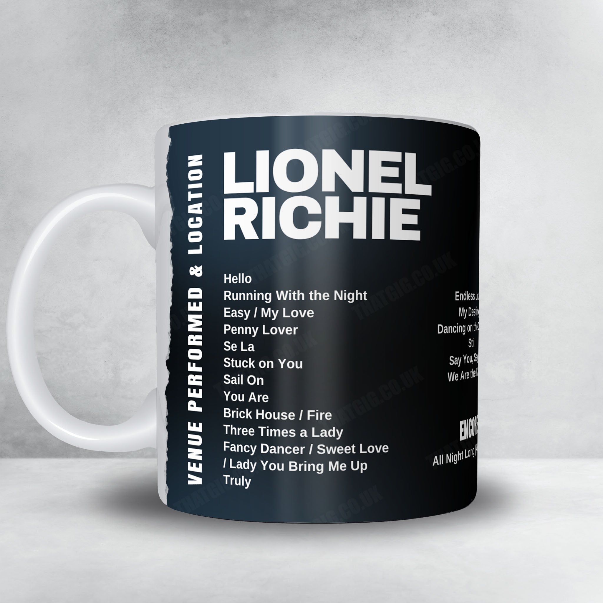 Lionel Richie Setlist Poster - The SSE Arena Belfast, Belfast - May 31st, 2025