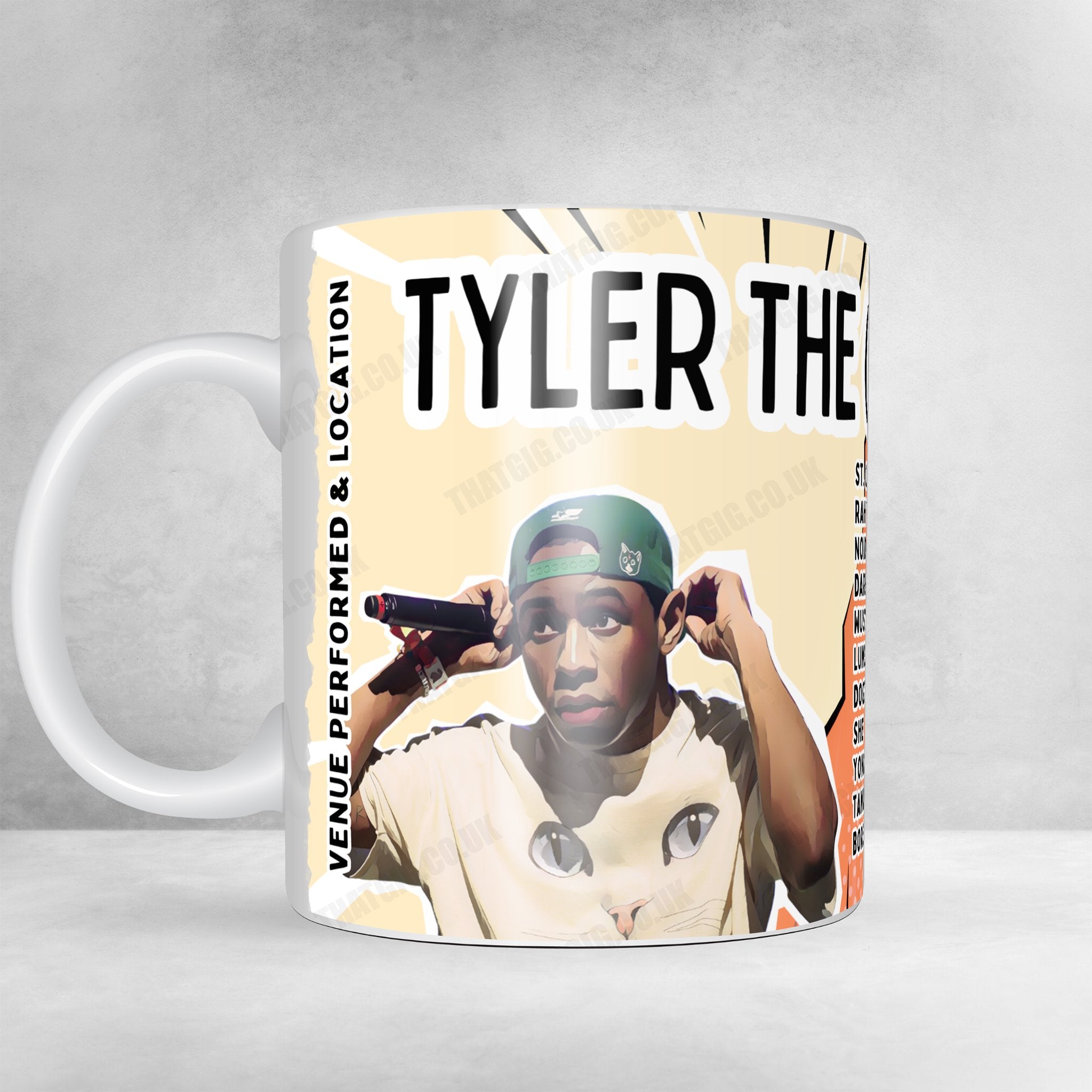 Tyler, The Creator Setlist Mug - Xcel Energy Center, St. Paul, MN - February 4th, 2025