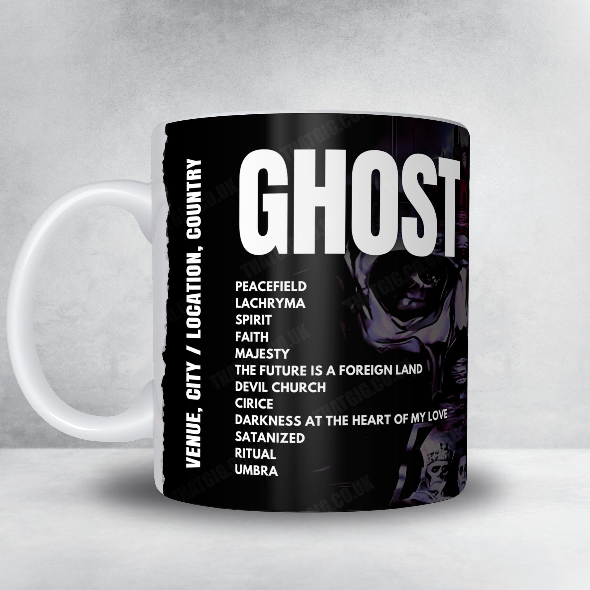 Ghost Setlist Mug - Uber Arena, Berlin - May 7th, 2025