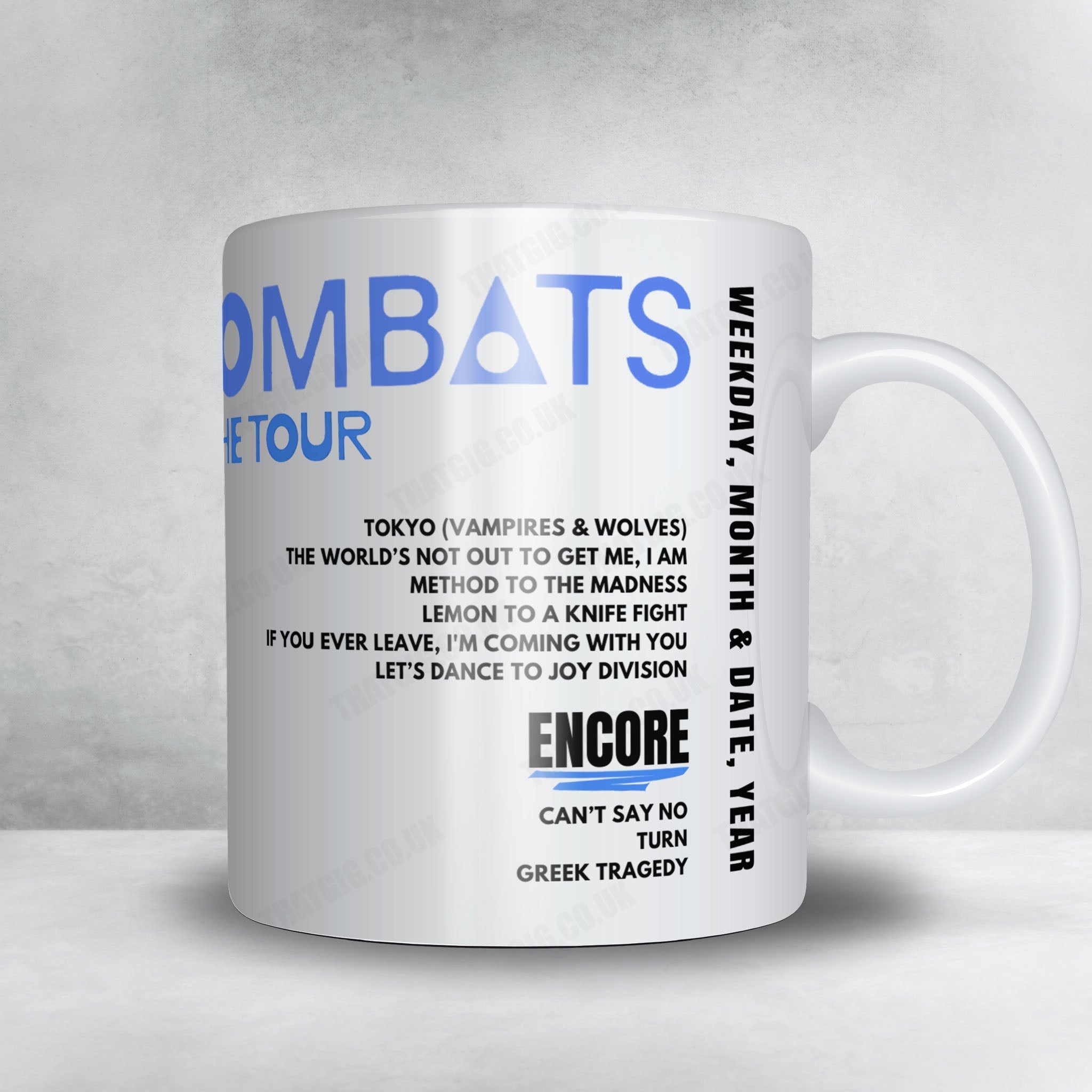 The Wombats Setlist Mug - E-Werk, Cologne - April 1st, 2025