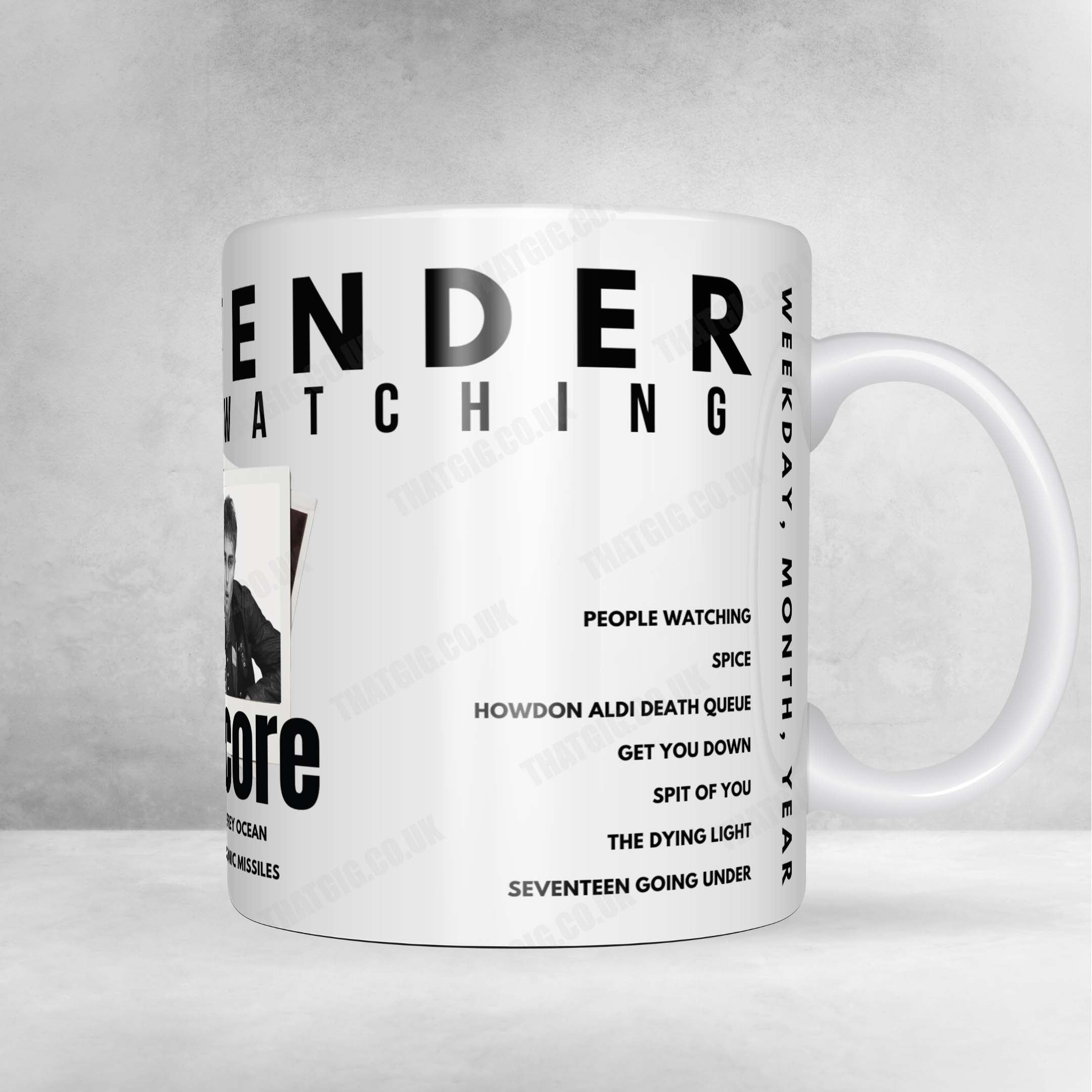 Sam Fender Setlist Mug - Little John's Farm, Reading - August 25th, 2023