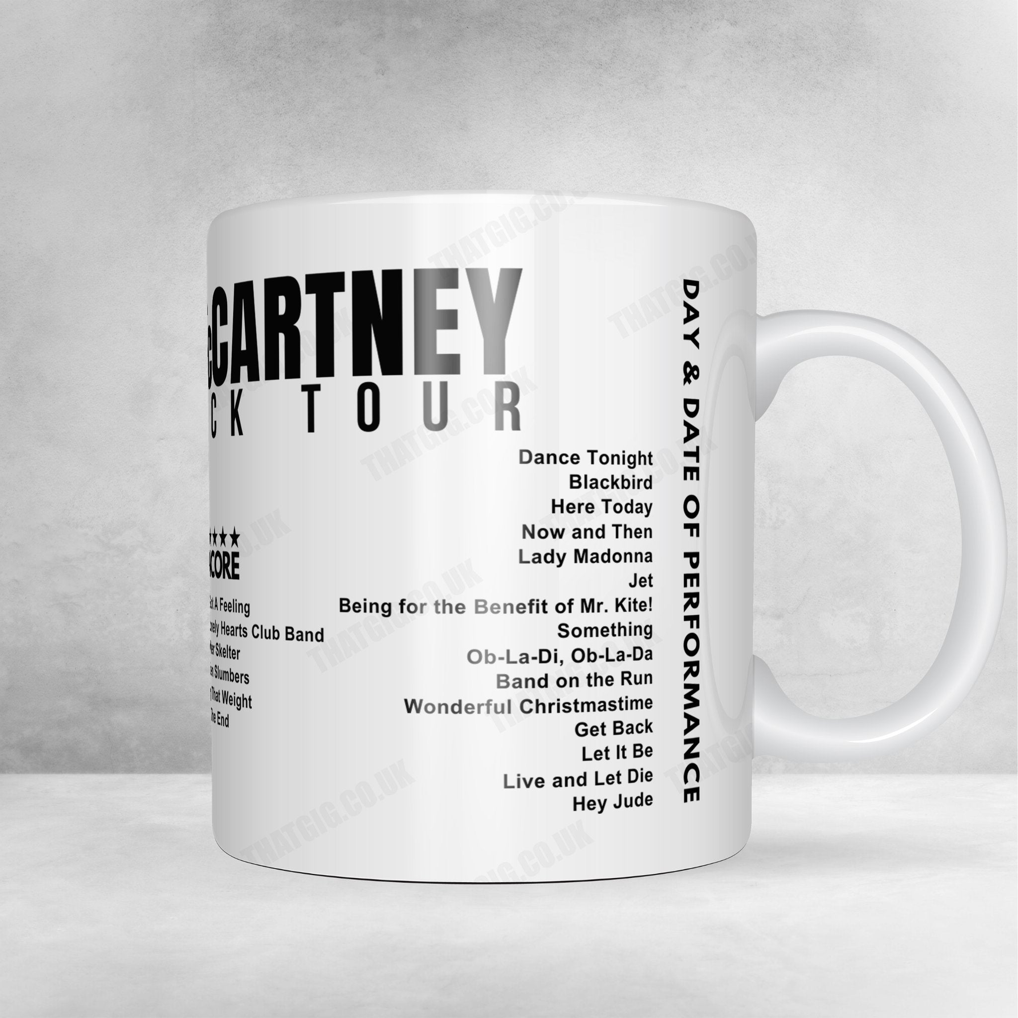 Paul McCartney Setlist Mug - Camping World Stadium, Orlando - May 28th, 2022