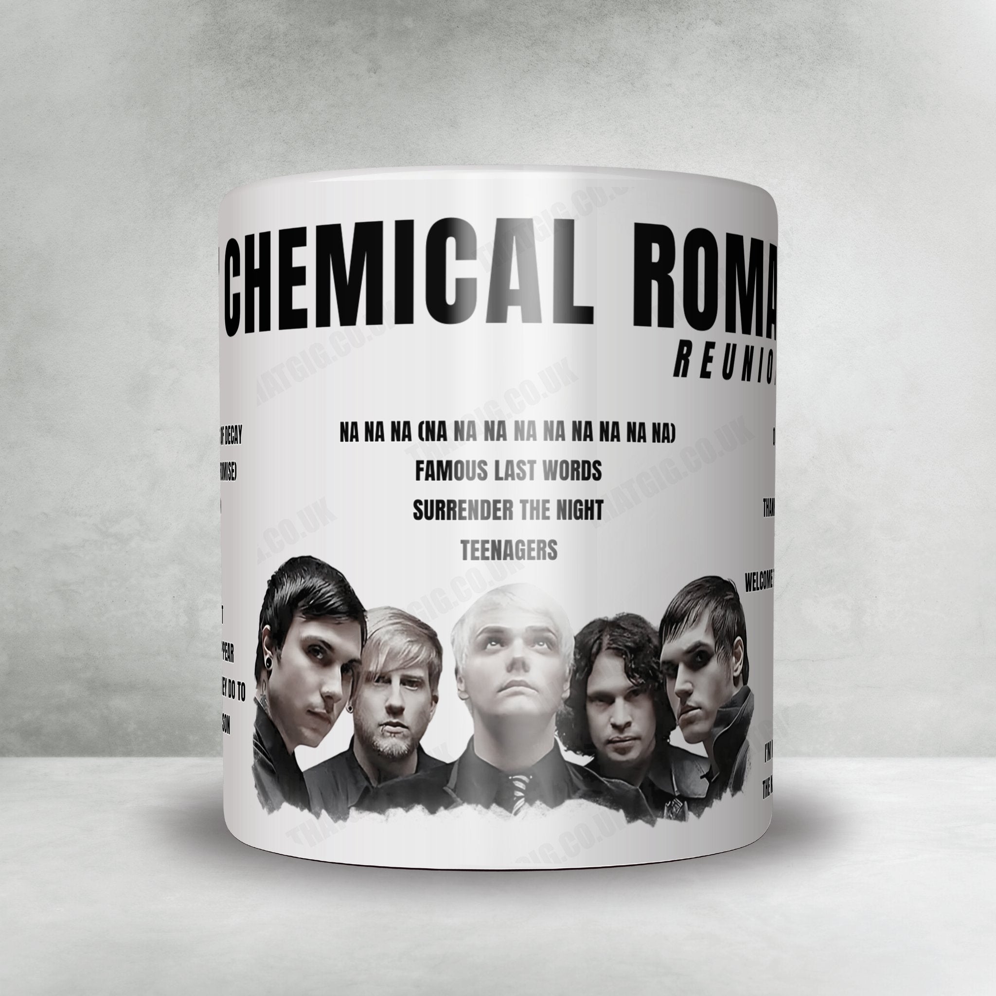 My Chemical Romance Setlist Poster - Rod Laver Arena, Melbourne - March 16th, 2023