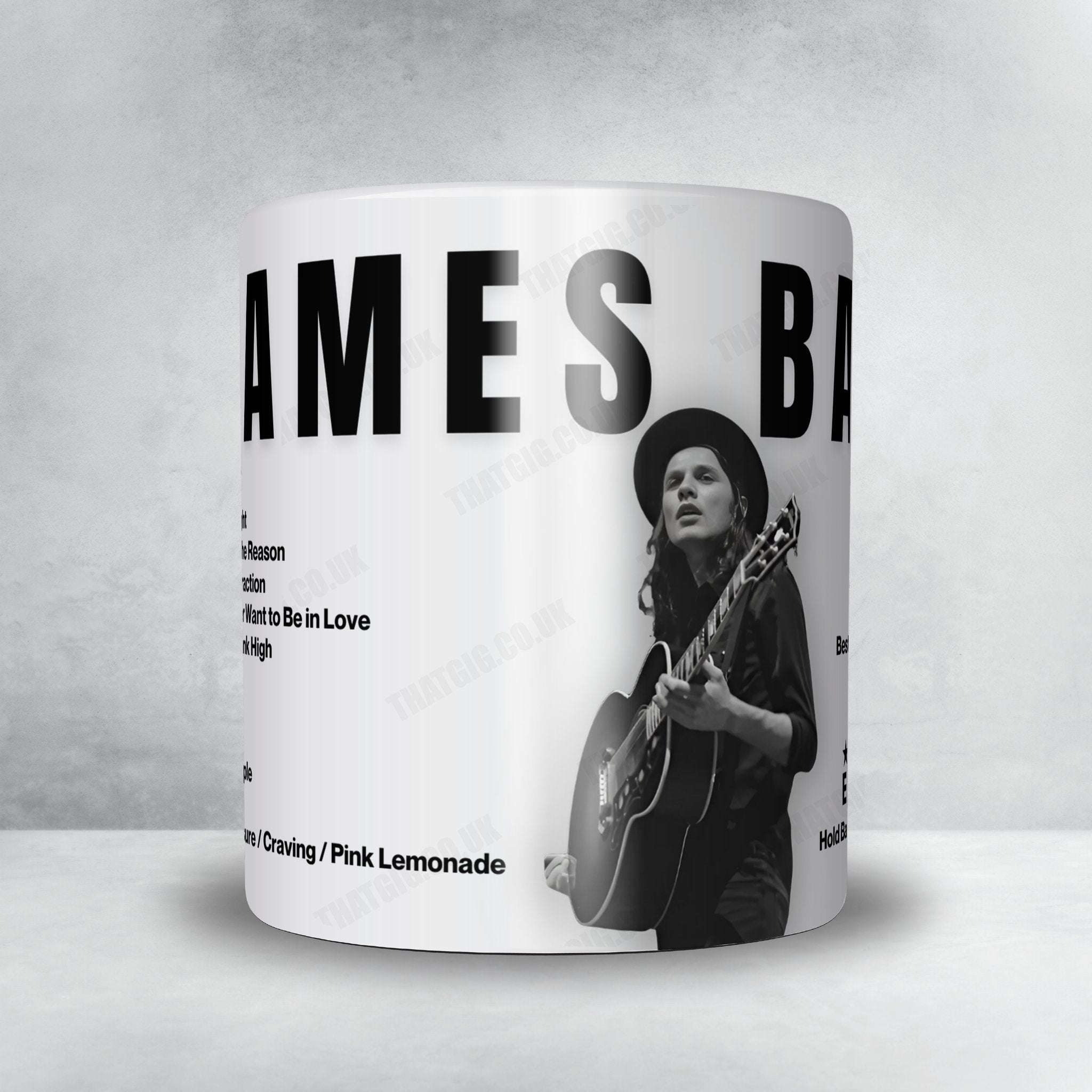 James Bay Setlist Mug - Over Farm, Gloucestershire - July 1st, 2022