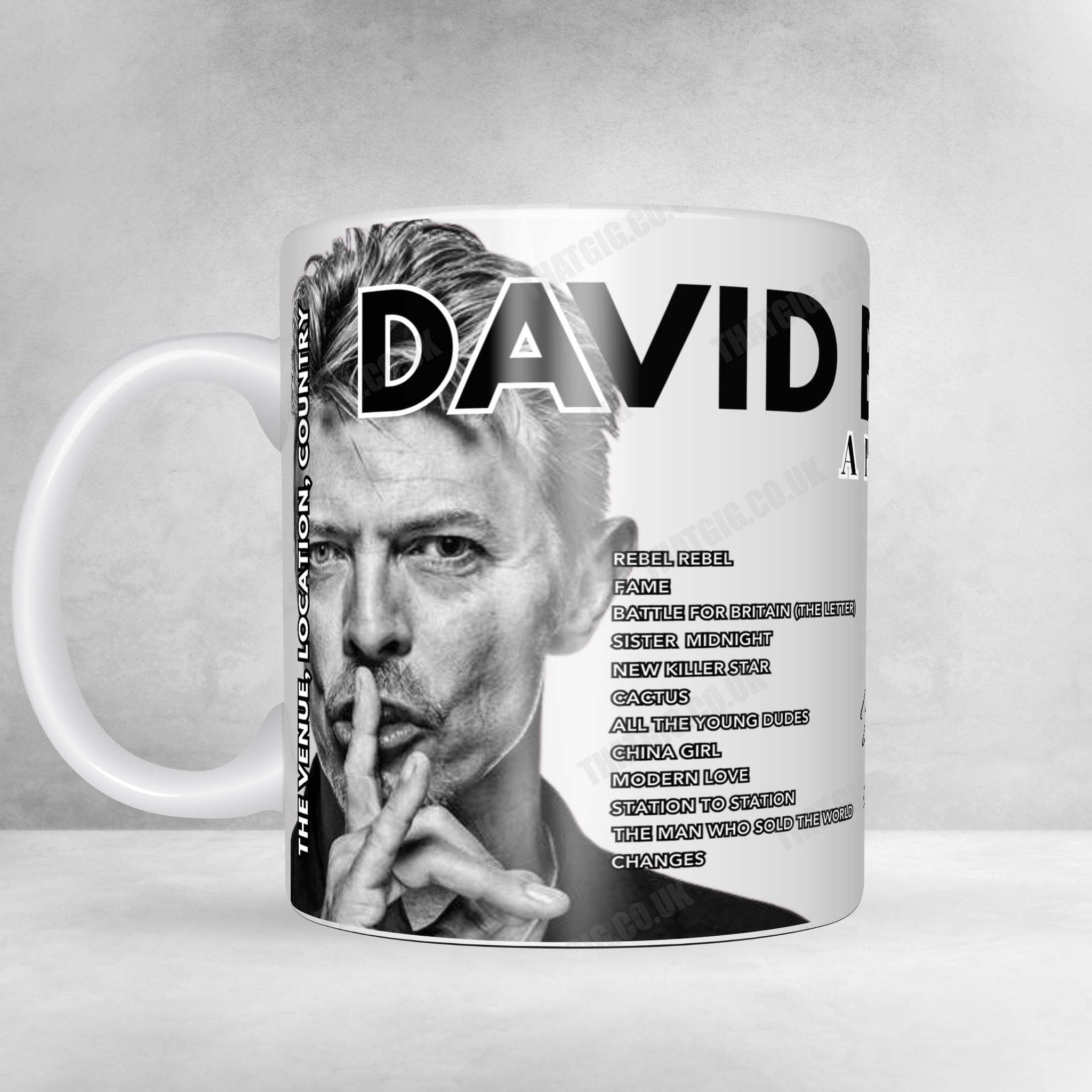 David Bowie Setlist Poster - Berkeley Community Theatre, Berkeley - April 16th, 2004