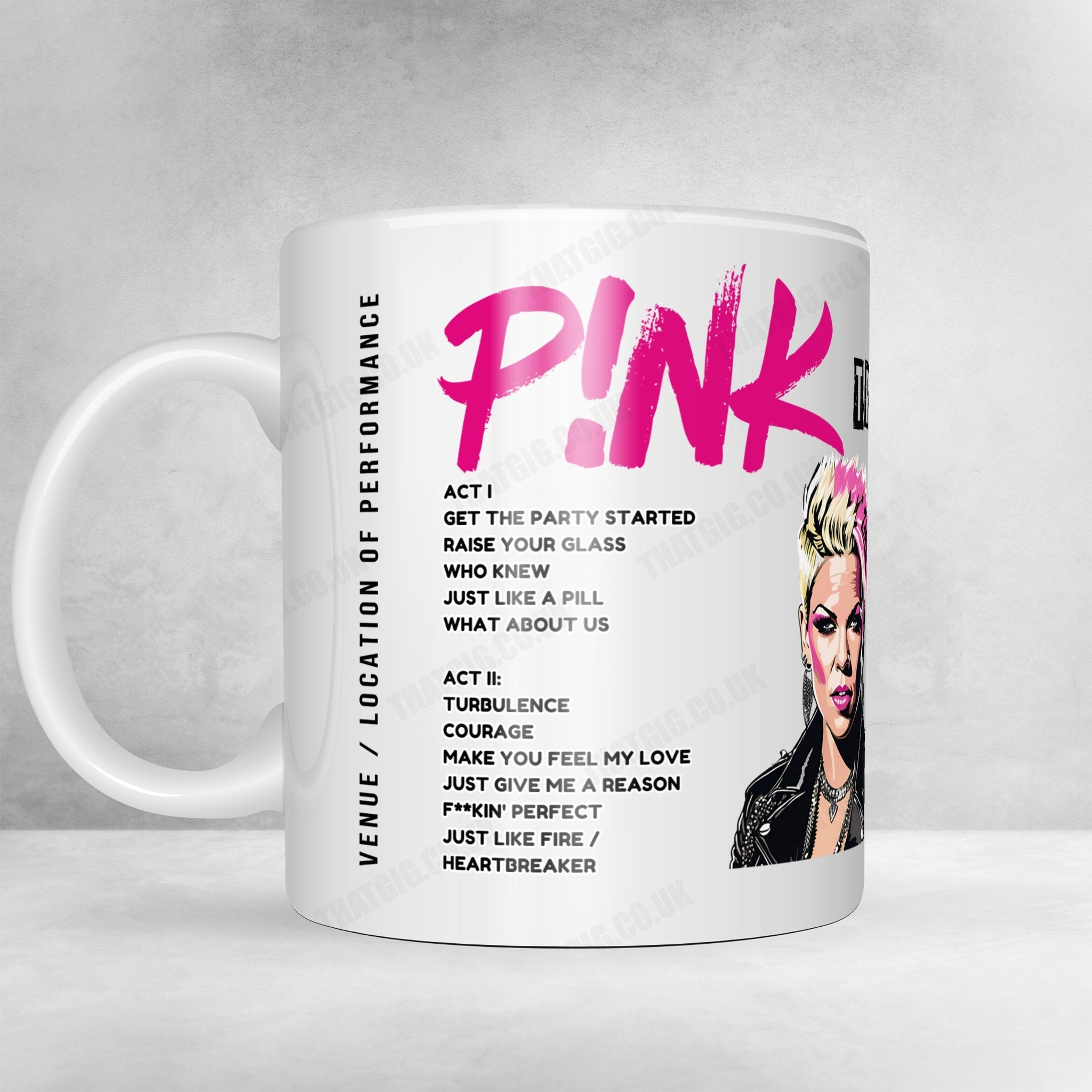 P!nk Setlist Poster - Centre Bell Montreal - November 2nd, 2023