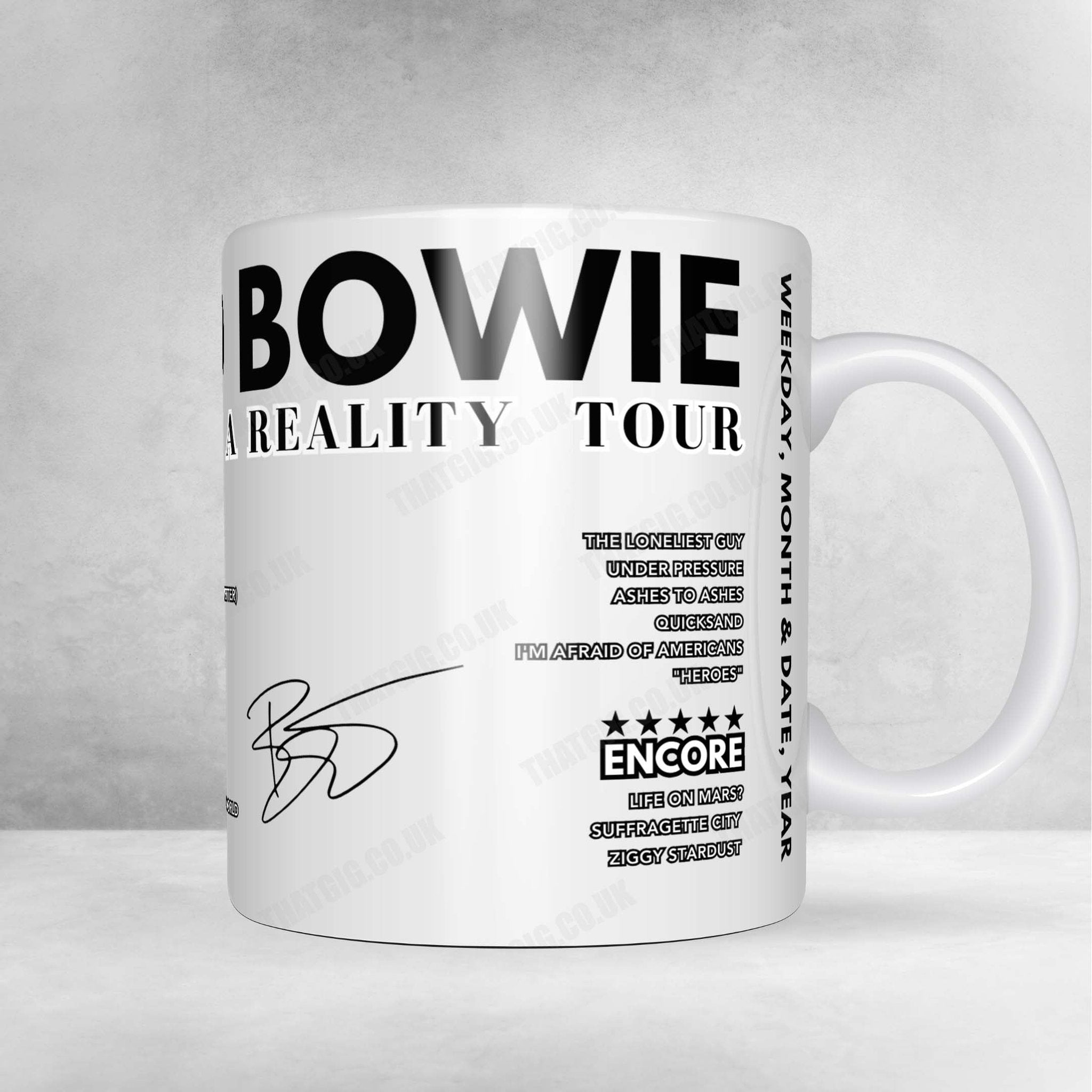 David Bowie Setlist Poster - State Theatre, Detroit - September 21st, 1997