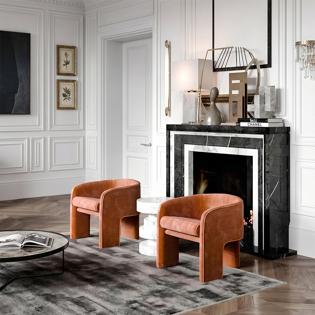 Milo Baughman Armchair, Velvet