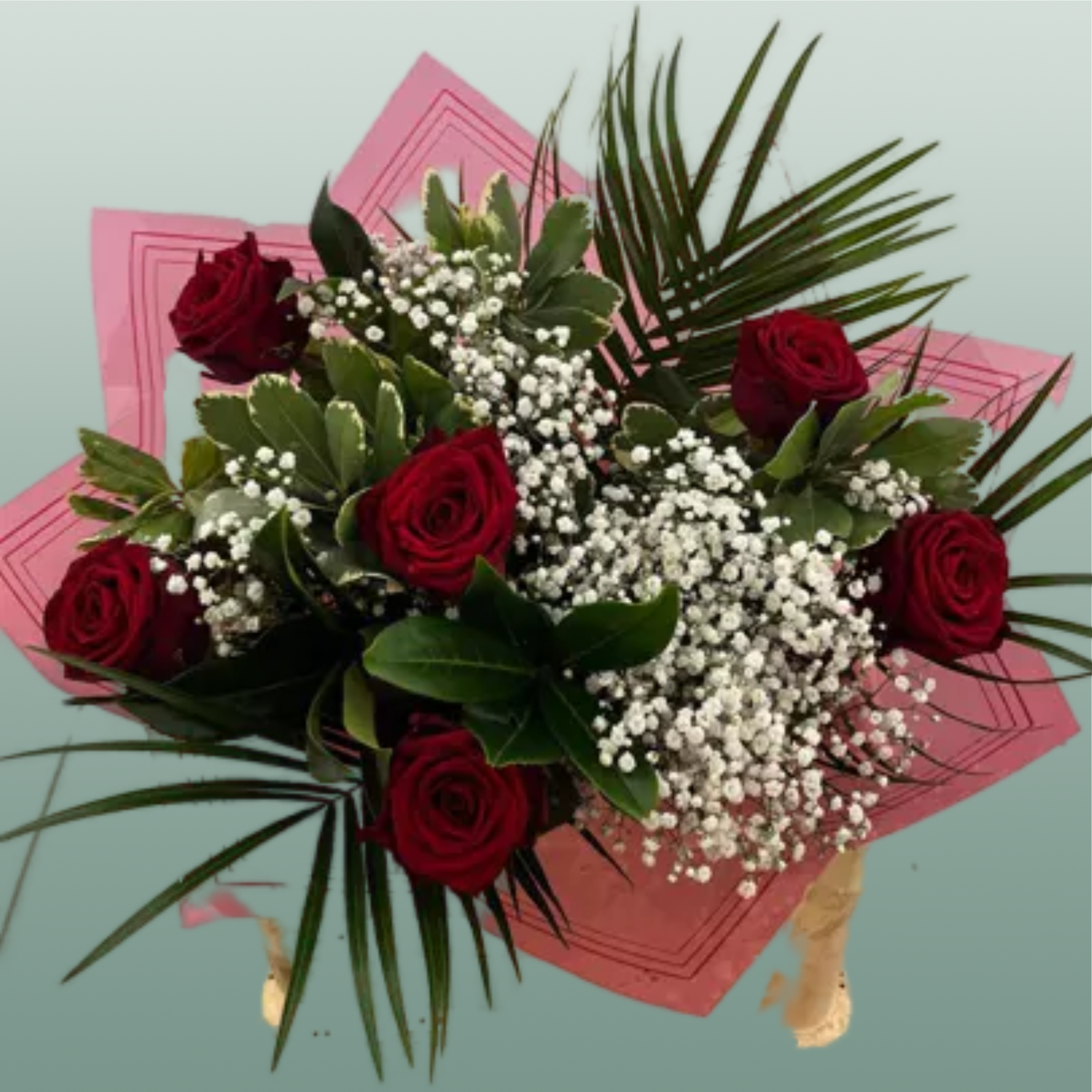 D.I.Y Half Dozen Red Roses