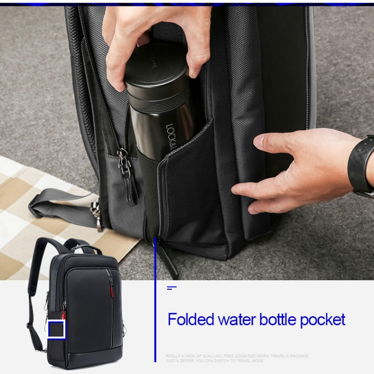 Bopai 751-006641 Large Capacity Business Fashion Breathable Laptop Backpack with External USB Interface, Size: 30 x 15 x 44cm, 751-006641