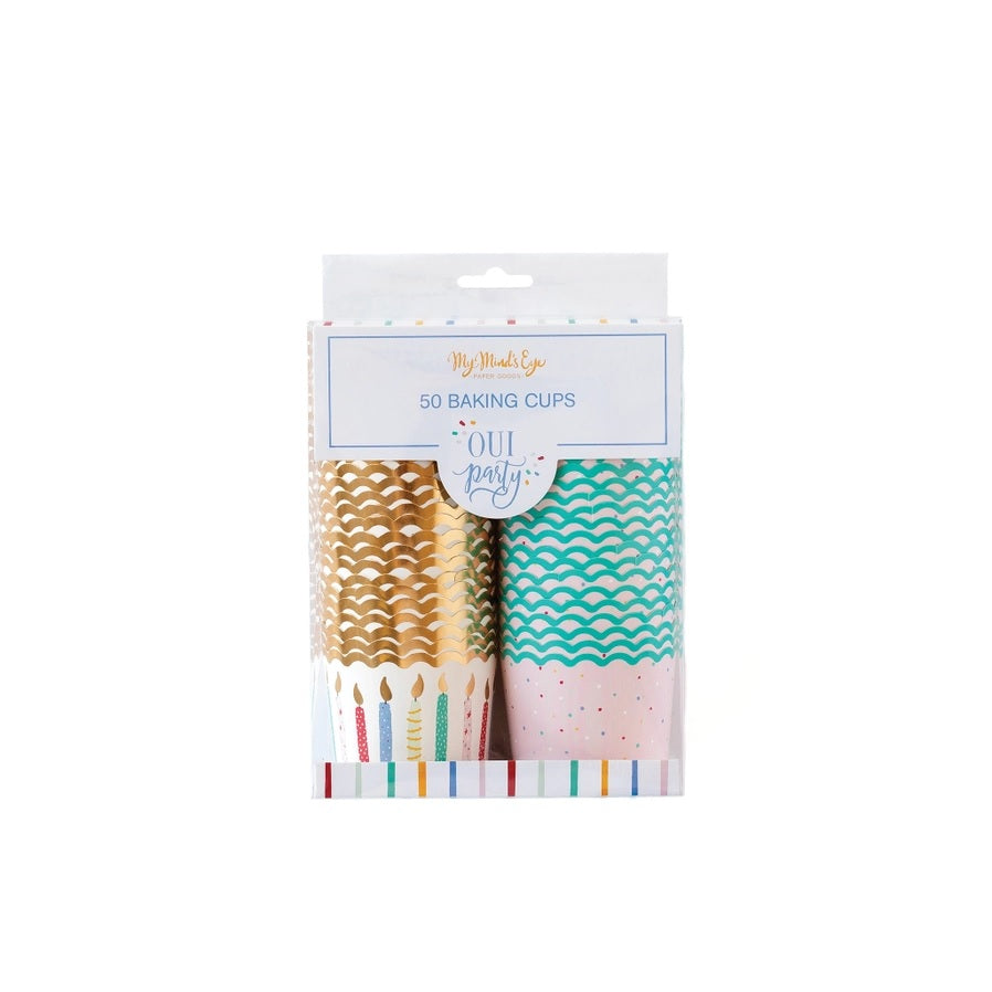 Oui Party Birthday Food/Baking Cups (50 pcs)