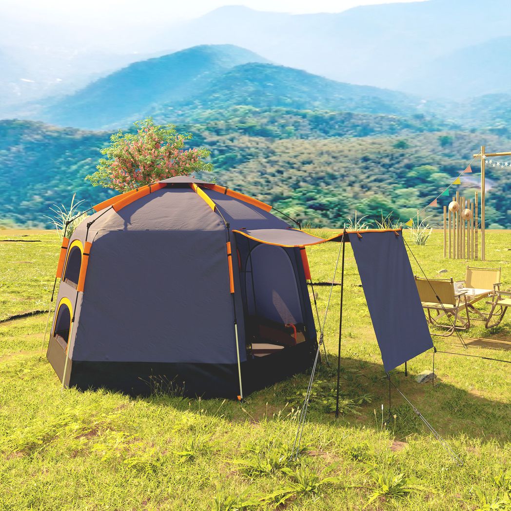 Outsunny 2-4 Person Tent, Instant Pop Up Camping Tent