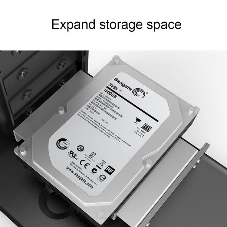 ORICO AC52535-1S 2.5 & 3.5 inch SSD Solid State Rack Aluminum Hard Drive Caddy(Silver)