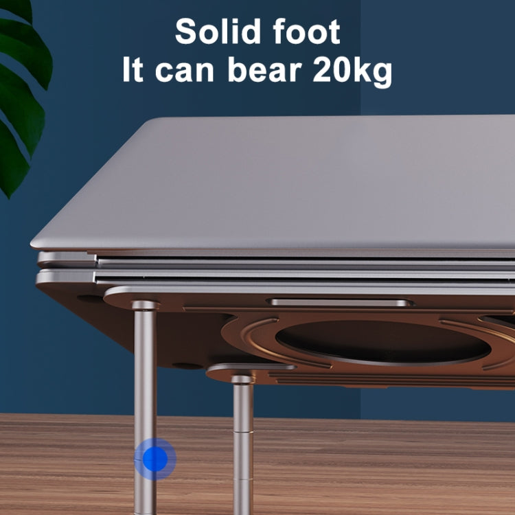 R-JUST BJ03 Universal Detachable Bench Shape Aluminum Alloy Angle Adjustable Laptop Stand