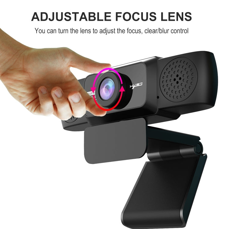 HXSJ S5 1080P Adjustable HD Video Webcam PC Camera with Microphone