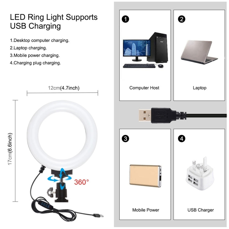 PULUZ 3 in 1 Vlogging Live Broadcast Smartphone Video Rig + Microphone + 4.7 inch 12cm Ring LED Selfie Light Kits with Cold Shoe Tripod Head for iPhone, Galaxy, Huawei, Xiaomi, HTC, LG, Google, and Other Smartphones, 3 in 1 Ring LED