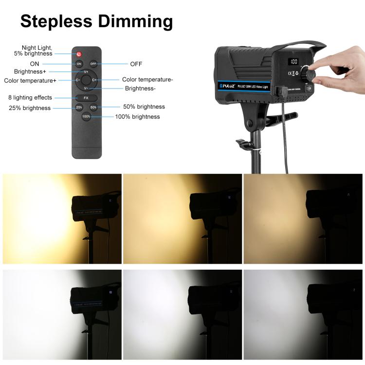 PULUZ 120W Photo Studio Strobe Flash Light Kit with Softbox Reflector & Tripod, Rectangle 120W 2700K-6500K Light Kit UK Plug, Rectangle 120W 2700K-6500K Light Kit US Plug, Rectangle 120W 2700K-6500K Light Kit EU Plug