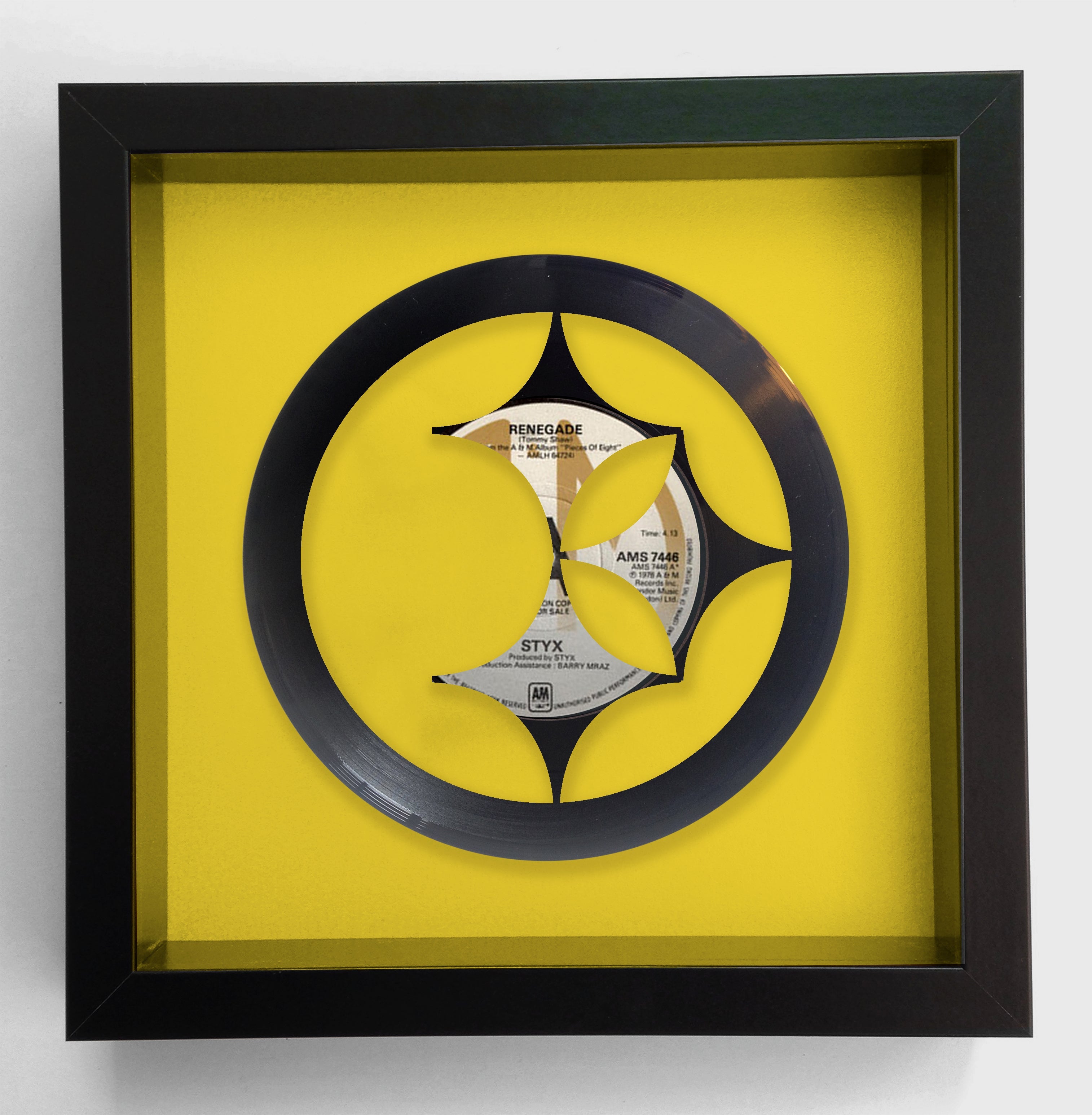 Pittsburgh Steelers - Styx - Renegade - Vinyl Record Art 1979