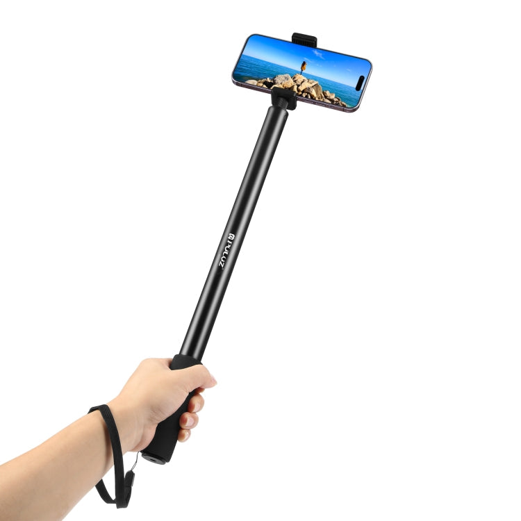 PULUZ 2m Metal Selfie Stick Monopod for Insta360 One RS / X2 / X3 / X4 (Black)