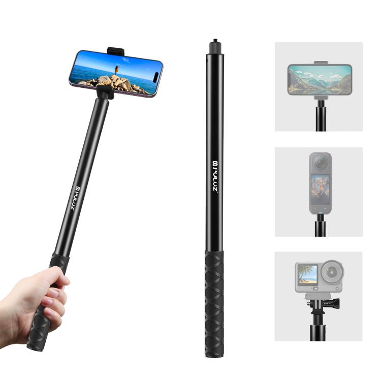 PULUZ 2m Metal Selfie Stick Monopod for Insta360 One RS / X2 / X3, 2m Monopod