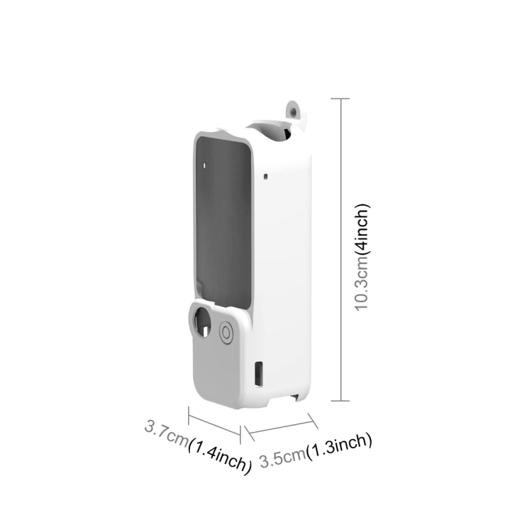 For DJI OSMO Pocket 3 PULUZ 3 in 1 Silicone Cover Case Set (White)