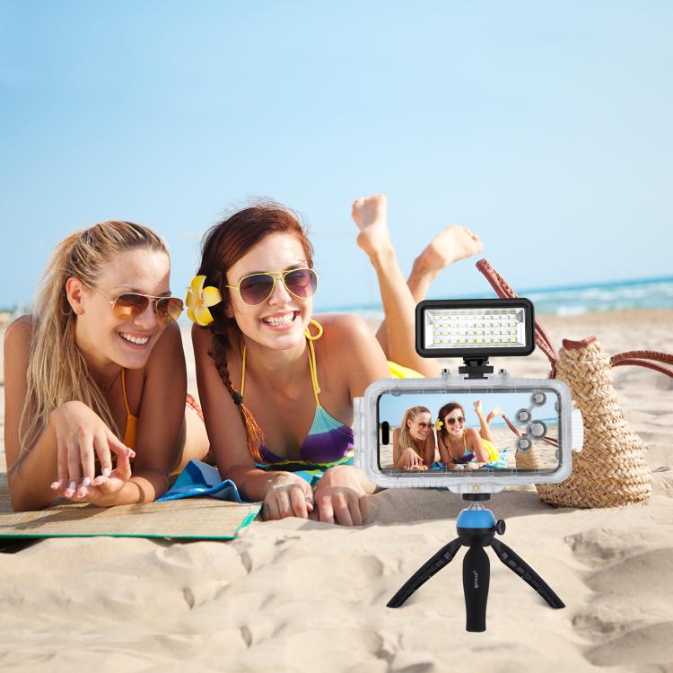 For iPhone 16 Pro PULUZ 40m/130ft Waterproof Diving Case Photo Video Taking Underwater Housing Cover, For iPhone 16 Pro(Transparent)