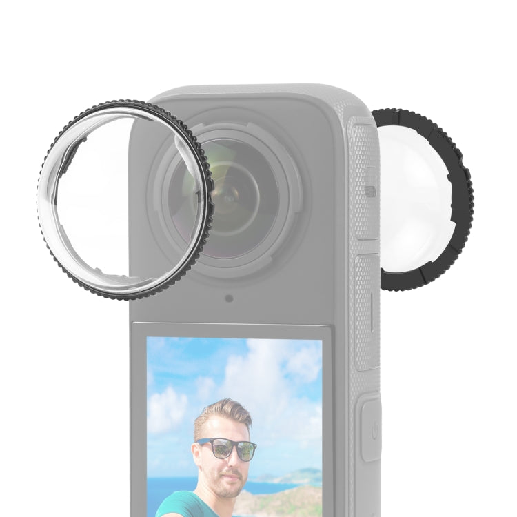 For Insta360 X4 PULUZ Rotation PC Lens Guard Protective Cover, For Insta360 X4 PC Lens Guard