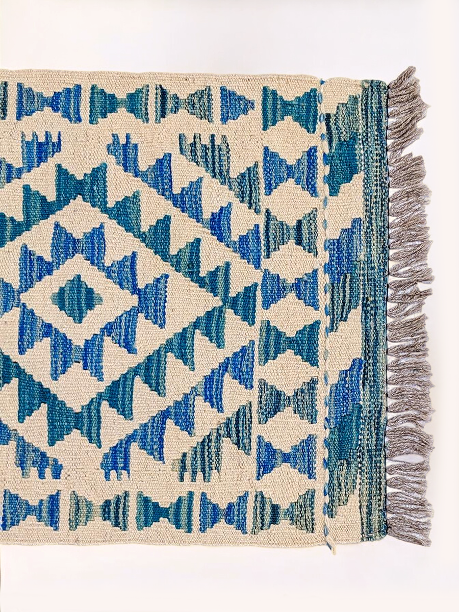 Maimana Afghanistan Kilim Rug - 147 x 51 cm
