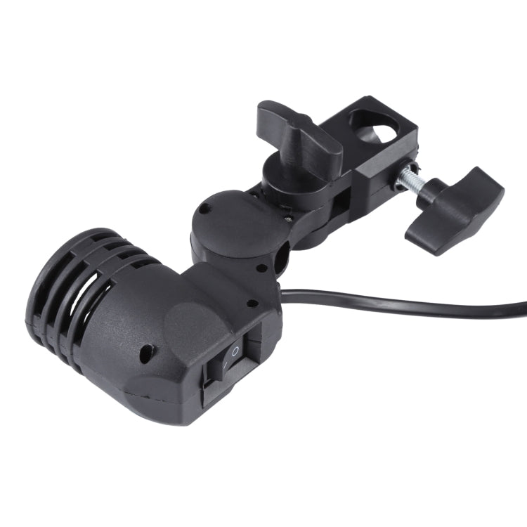 E27 AC Socket Studio Light Mount Stand Umbrella Holder