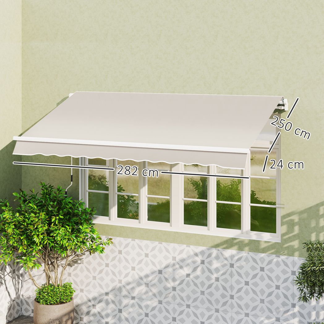 Outsunny Replacement Canopy for 3 x 2.5 m Awning (Fabric Only)